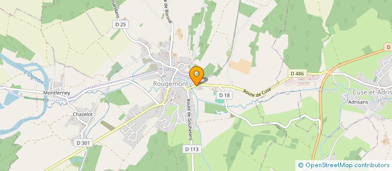 localisation de l'entreprise E.R.H.  HUANNE-MONTMARTIN