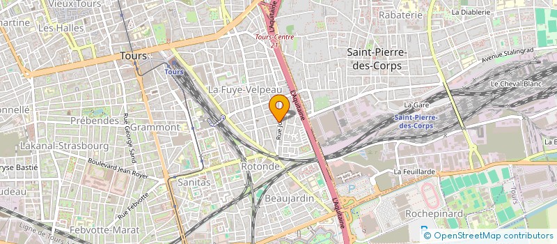 localisation de l'entreprise E.R.I.C à TOURS