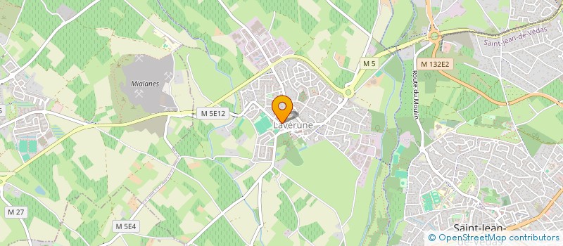 localisation de l'entreprise E.R.I.C.  LAVERUNE