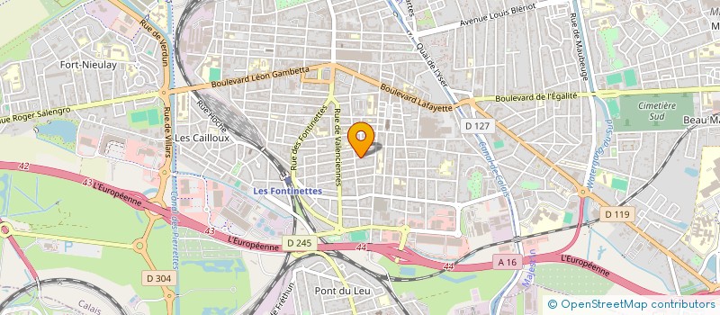 localisation de l'entreprise E.R.I.C. à CALAIS