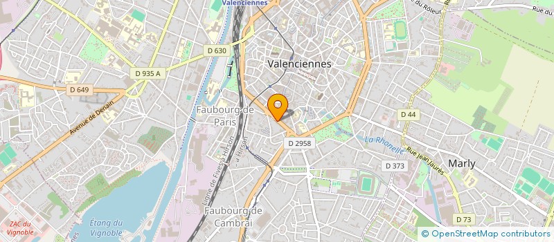 localisation de l'entreprise E R I C INGENIERIE à VALENCIENNES
