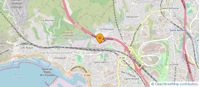 localisation de l'entreprise E.R.I SUD OUEST à MARSEILLE