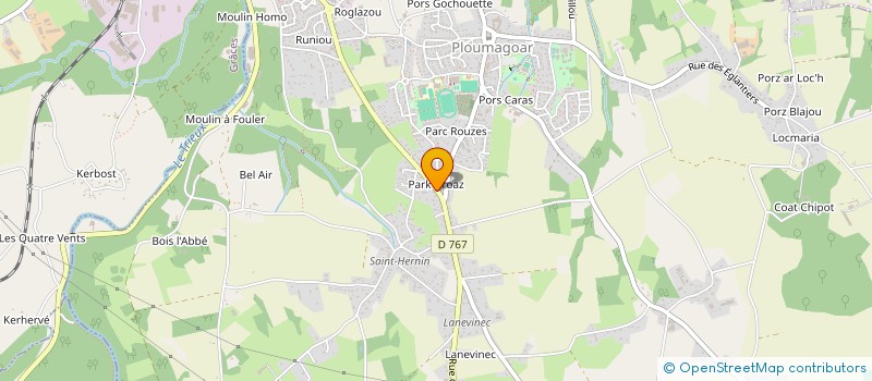 localisation de l'entreprise E.R INFINITY  PLOUMAGOAR