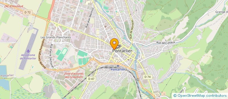 localisation de l'entreprise E & R INTERNATIONAL  PONTARLIER