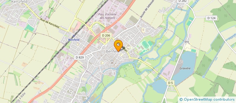 localisation de l'entreprise E.R.K.A  BENFELD