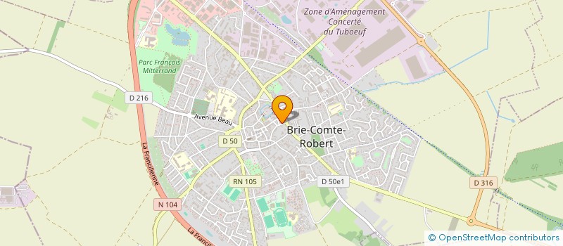 localisation de l'entreprise E R M  BRIE-COMTE-ROBERT