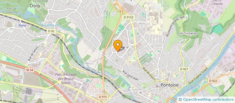 localisation de l'entreprise E R M  PONTOISE