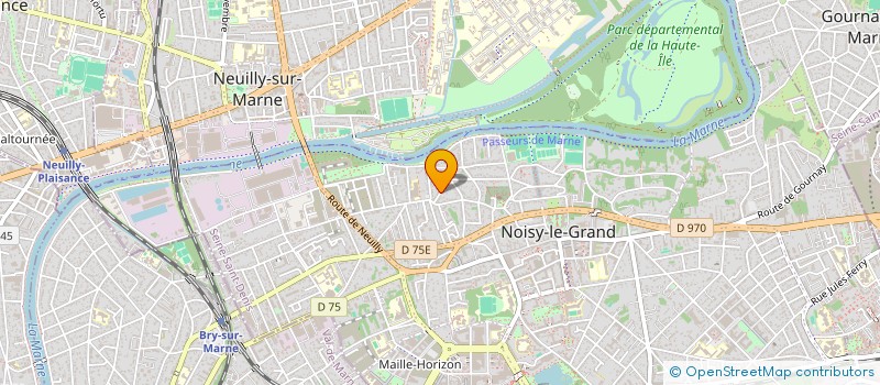 localisation de l'entreprise E.R.M. à NOISY-LE-GRAND