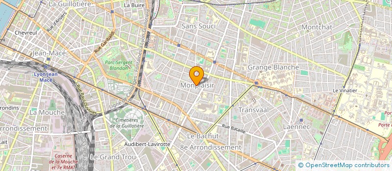 localisation de l'entreprise E.R.M.A.  LYON