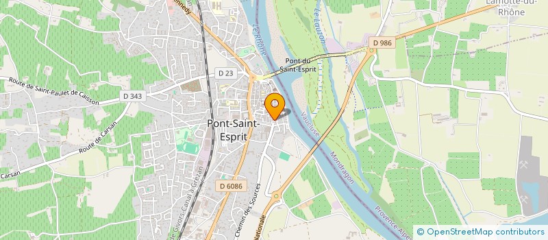 localisation de l'entreprise E.R.M.C.2 ENT RESTAU MANOIRS CHATEAUX2 à PONT-SAINT-ESPRIT