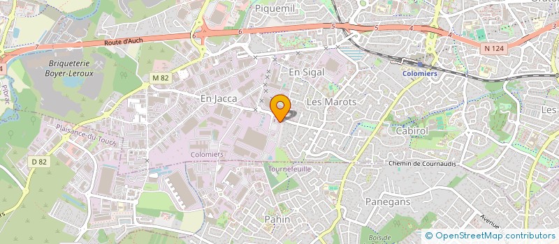 localisation de l'entreprise E.R.M.E.S à COLOMIERS