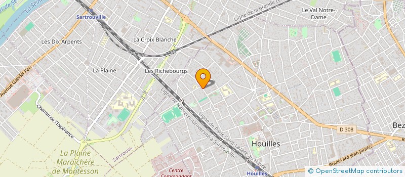 localisation de l'entreprise E & R ORTEGA  HOUILLES