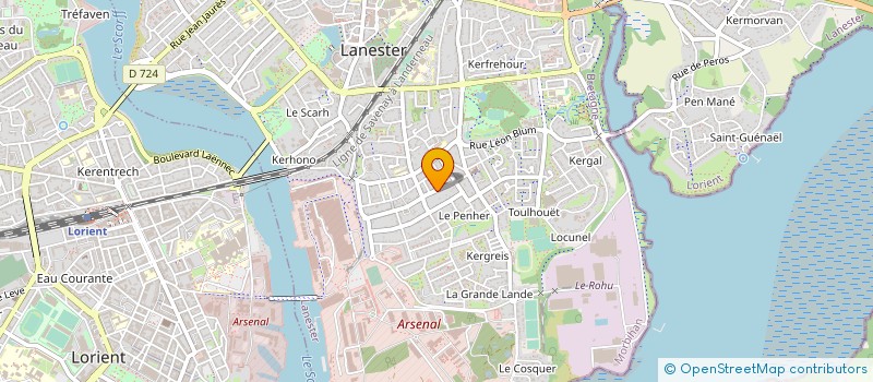 localisation de l'entreprise E.R.P. ENERGIES RENOUVELABLES  LANESTER