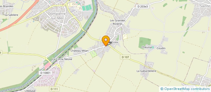 localisation de l'entreprise E.R.P. - ETUDE RENOVATION PATRIMOINE  DOMPIERRE-SUR-MER