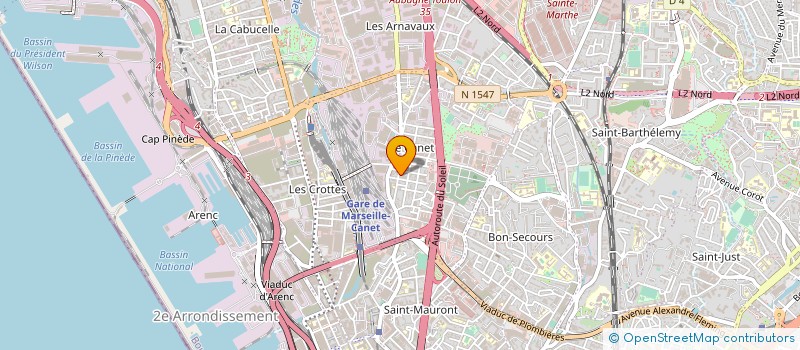localisation de l'entreprise E R P ETUDE RENOVATION PROVENCE 13 à MARSEILLE