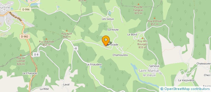 localisation de l'entreprise E-R-R-A-N-C-E-S à SAINT-MARTIAL-LE-VIEUX