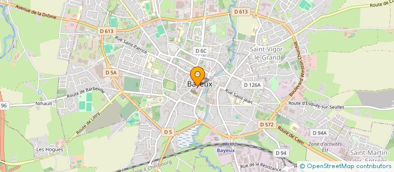 localisation de l'entreprise E.R ROAZHON  BAYEUX