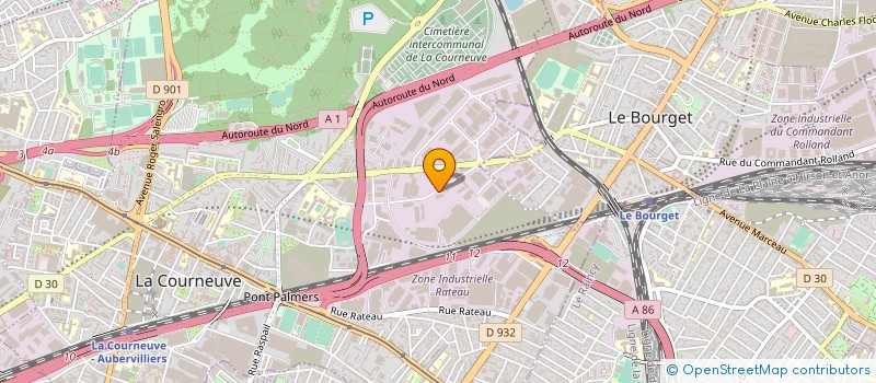 localisation de l'entreprise E R S AUTO à LA COURNEUVE