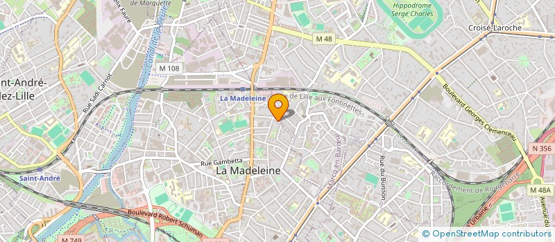 localisation de l'entreprise E.R.S.C. à LA MADELEINE