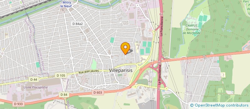 localisation de l'entreprise E.R.T. à VILLEPARISIS