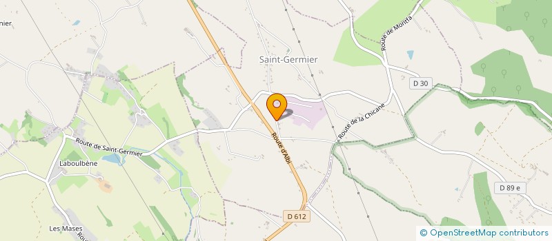 localisation de l'entreprise E.R.T.B. à SAINT-GERMIER