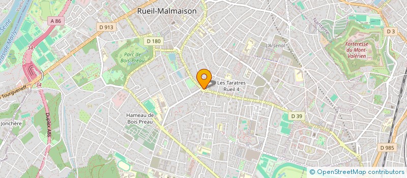 localisation de l'entreprise E.R.T.C. à RUEIL-MALMAISON