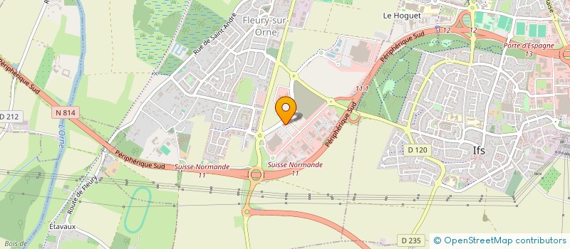 localisation de l'entreprise E.R.V.A CONCEPT  FLEURY-SUR-ORNE