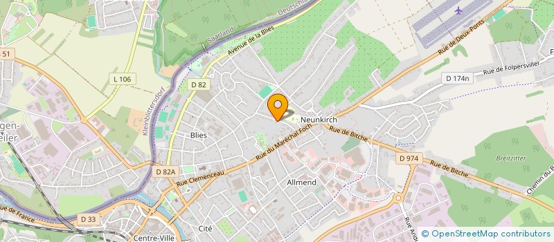 localisation de l'entreprise E R V E R A à SARREGUEMINES