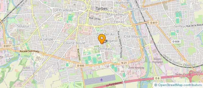 localisation de l'entreprise E.RAAS DEVELOPPEMENT  ANGLET