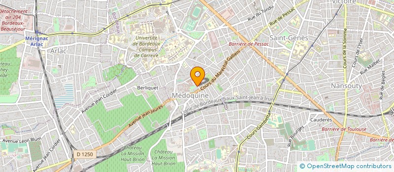 localisation de l'entreprise E RADIOLOGIE à BORDEAUX