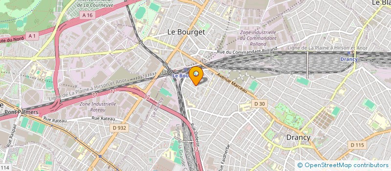 localisation de l'entreprise E - RAPHA TRANSPORT  DRANCY