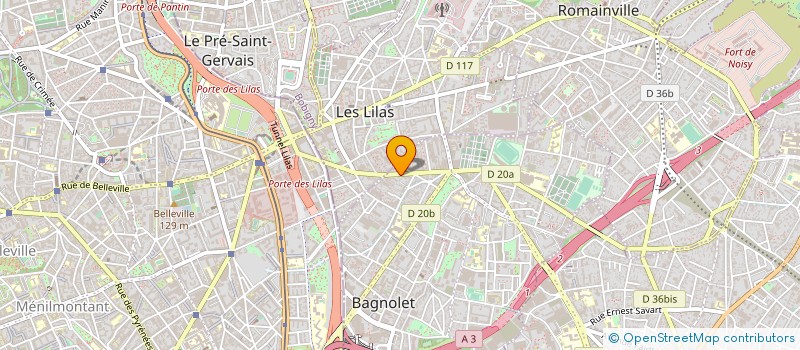 localisation de l'entreprise E-RAT-DICATOR à BAGNOLET