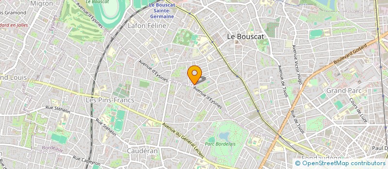 localisation de l'entreprise E.RE.K à LE BOUSCAT