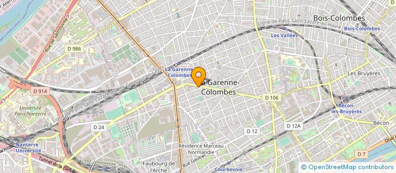 localisation de l'entreprise E-REFLEX à LA GARENNE-COLOMBES