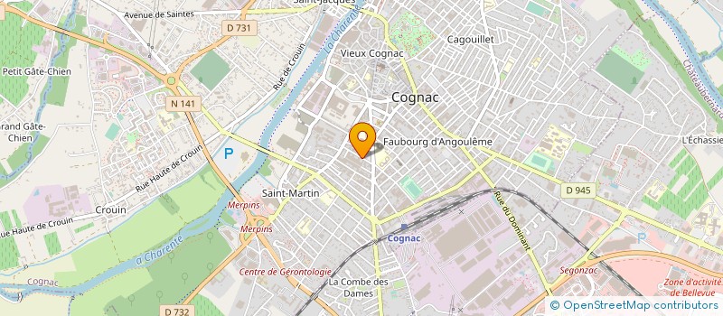localisation de l'entreprise E. REMY MARTIN & CO à COGNAC