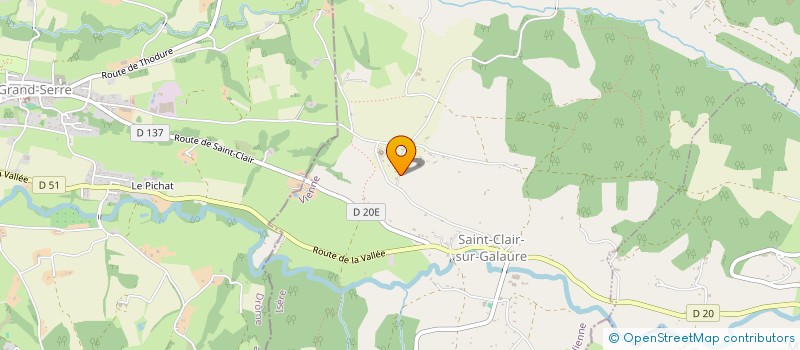 localisation de l'entreprise E RENOVATION  SAINT-CLAIR-SUR-GALAURE