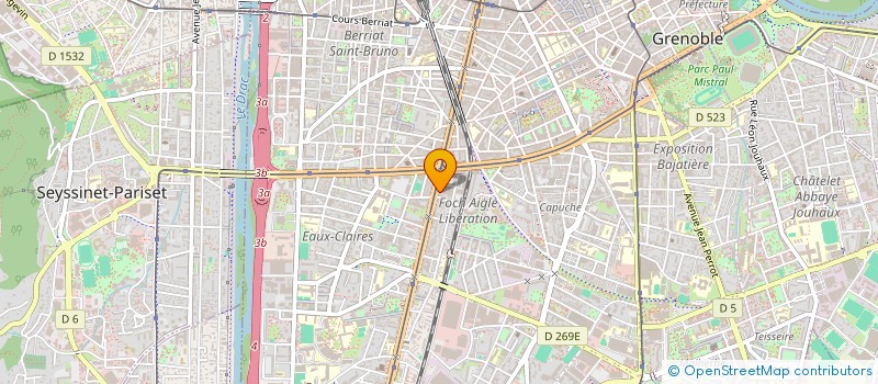 localisation de l'entreprise E-RENT 38 à GRENOBLE