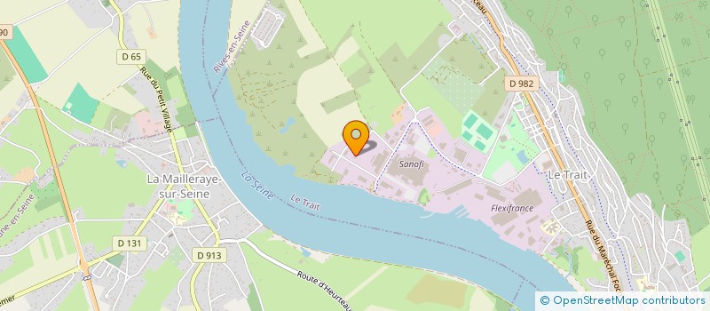 localisation de l'entreprise E-RESINE  LE TRAIT