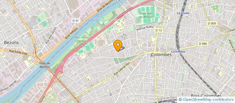localisation de l'entreprise E-REVOLUTION à COLOMBES