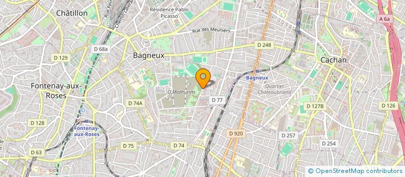 localisation de l'entreprise E-RITMO à BAGNEUX