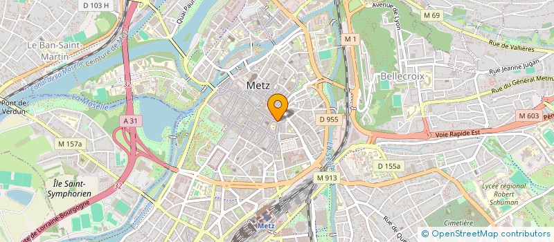 localisation de l'entreprise E.S  METZ