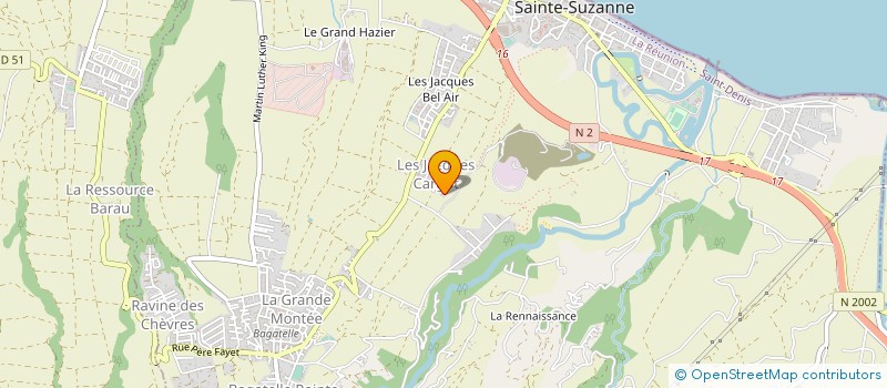localisation de l'entreprise E & S à SAINTE-SUZANNE