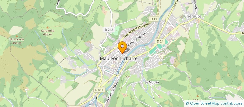 localisation de l'entreprise E.S.  MAULEON-LICHARRE