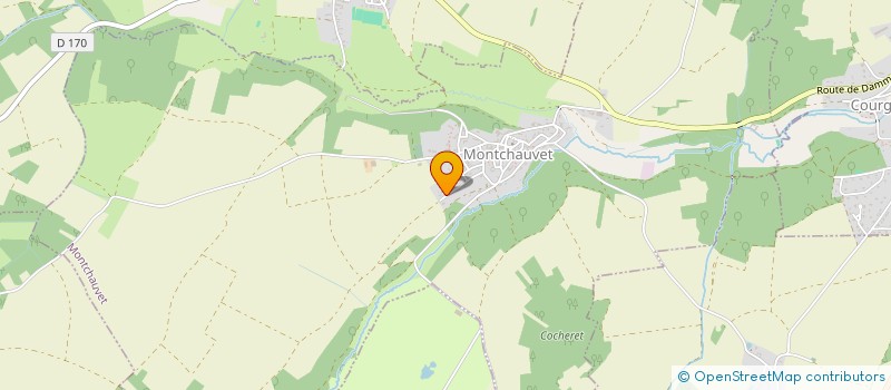 localisation de l'entreprise E.S.A.  MONTCHAUVET