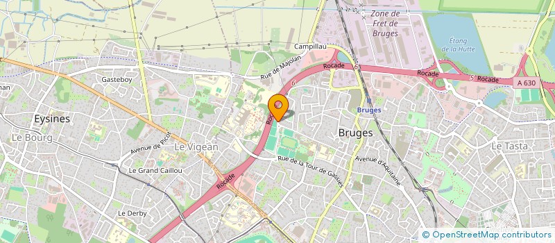 localisation de l'entreprise E.S.B ENTENTE SPORT BRUGES GYM SPORTIVE à BRUGES