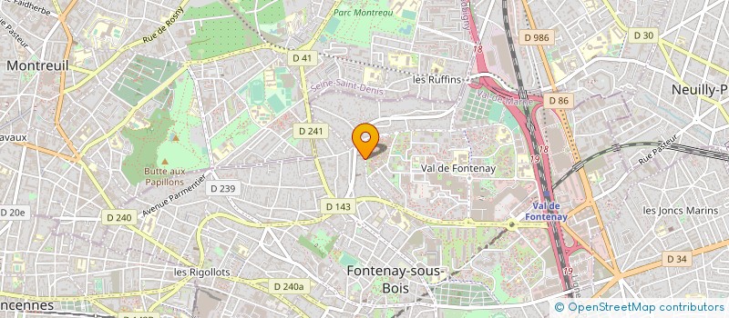 localisation de l'entreprise E.S.C. à FONTENAY-SOUS-BOIS