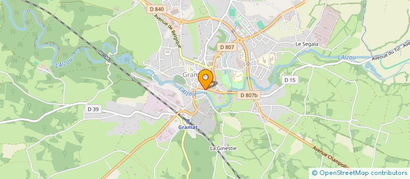 localisation de l'entreprise E&S.C à GRAMAT