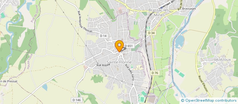 localisation de l'entreprise E S D P  SAINTE-FLORINE