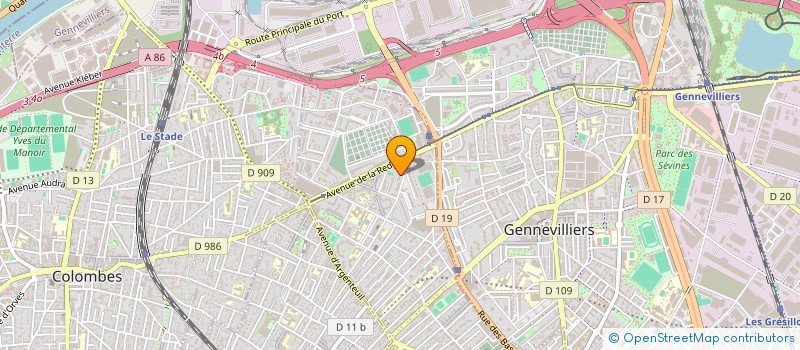 localisation de l'entreprise E.S. EXPRESS à ASNIERES-SUR-SEINE