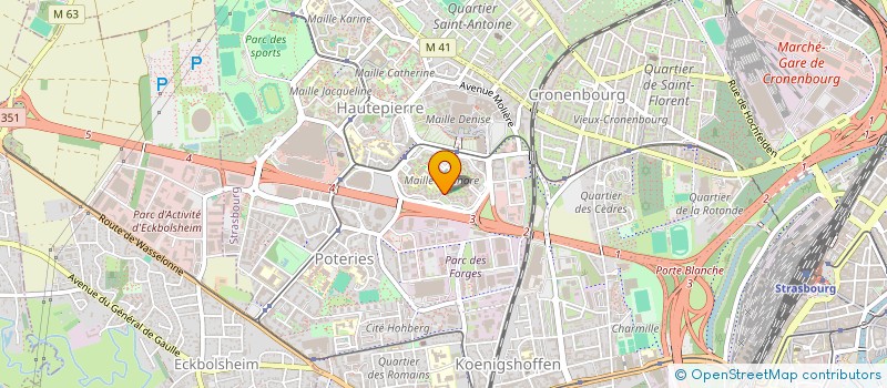 localisation de l'entreprise E.S. FOOD  STRASBOURG